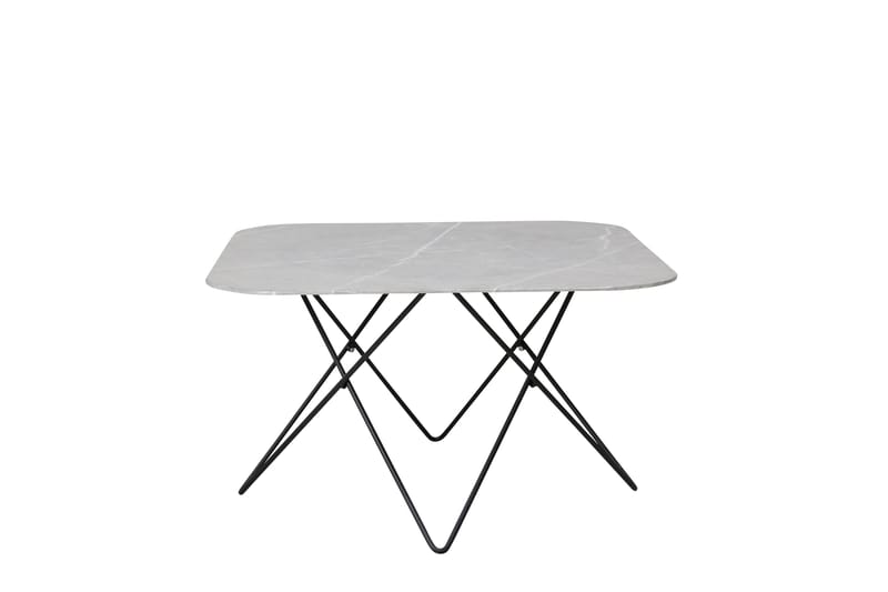 Tristar Sofabord 80 cm - Marmor/Grå/Svart - Møbler - Bord - Sofabord