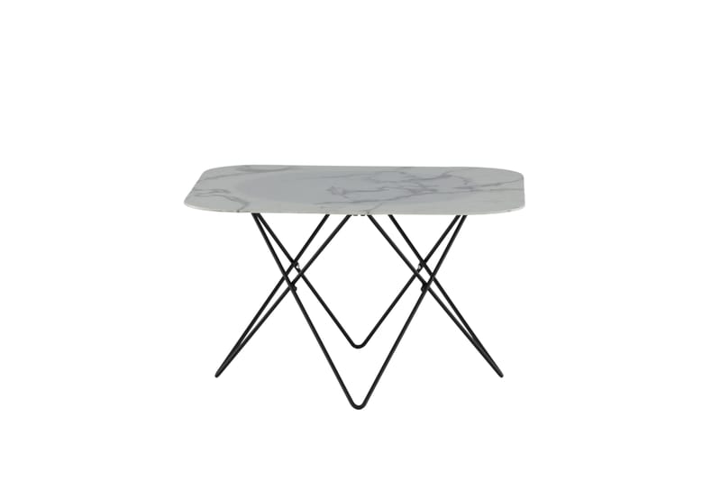 Tristar Sofabord 80 cm - Marmor/Hvit/Svart - Møbler - Bord - Sofabord