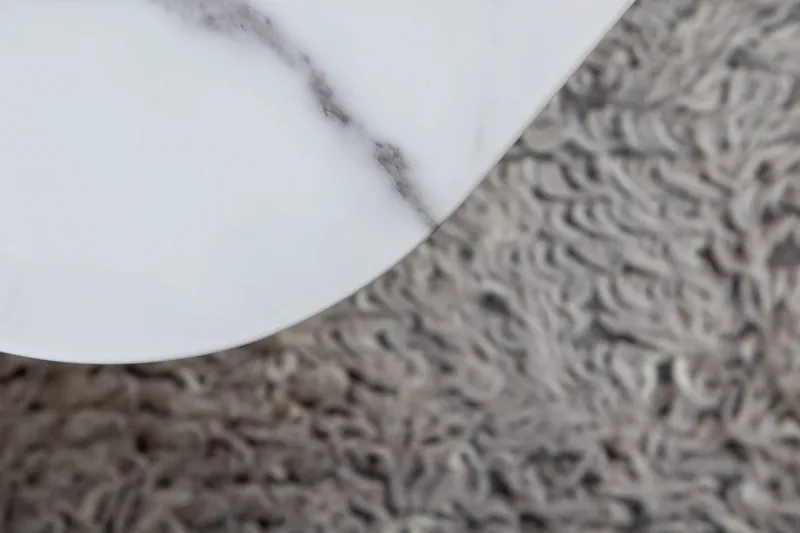 Tristar Sofabord 80 cm - Marmor/Hvit/Svart - Møbler - Bord - Sofabord