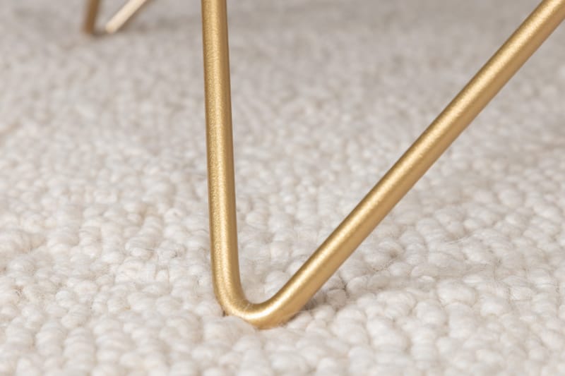 Tristar Sofabord 80 cm - Marmor/Svart/Messing - Møbler - Bord - Sofabord