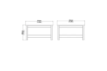 Vallvidera Sofabord 81 cm - Svart - Møbler - Bord - Sofabord