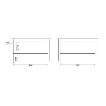 Vallvidera Sofabord 81 cm - Møbler - Bord - Sofabord
