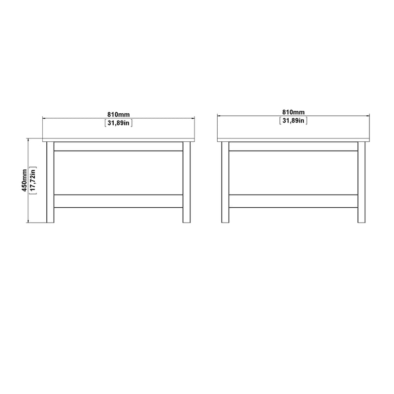 Vallvidera Sofabord 81 cm - Møbler - Bord - Sofabord