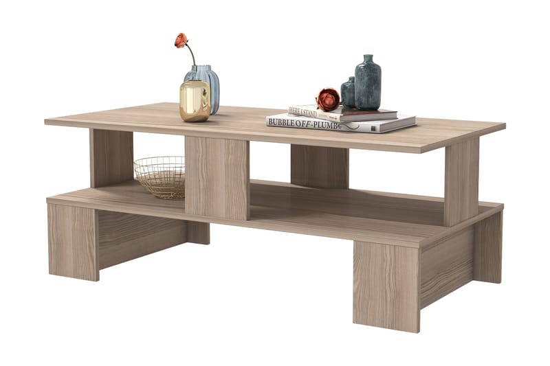 Velenje Sofabord 120 cm - Natur/Mørkebrun - Møbler - Bord - Sofabord