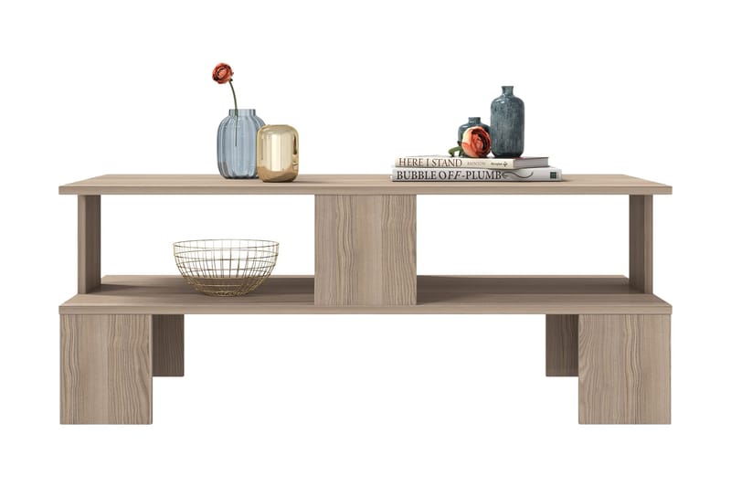 Velenje Sofabord 120 cm - Natur/Mørkebrun - Møbler - Bord - Sofabord