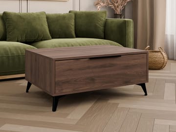 Vemdalen Sofabord 104 cm - Brun med svarte ben - Møbler - Bord - Sofabord