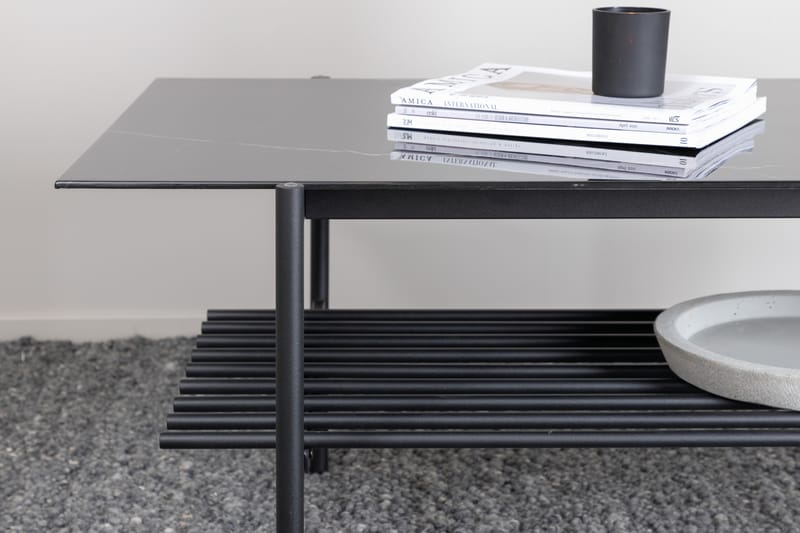 Von Staf Sofabord 120 cm - Marmor/Svart - Møbler - Bord - Sofabord