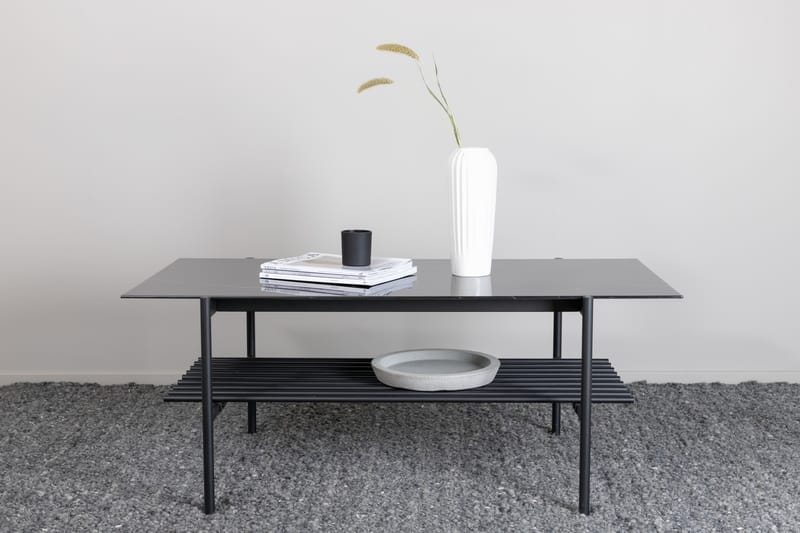 Von Staf Sofabord 120 cm - Marmor/Svart - Møbler - Bord - Sofabord