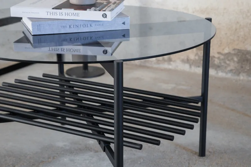 Von Staf Sofabord 80 cm Rundt - Grå - Møbler - Bord - Sofabord