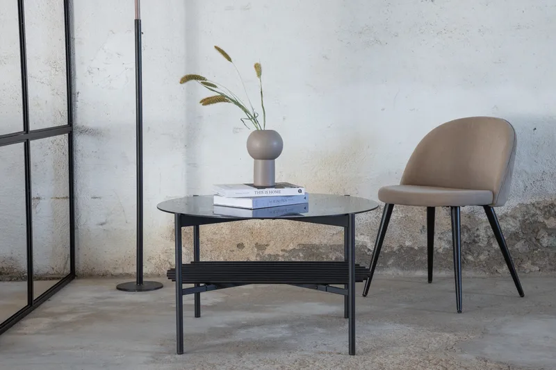 Von Staf Sofabord 80 cm Rundt - Grå - Møbler - Bord - Sofabord