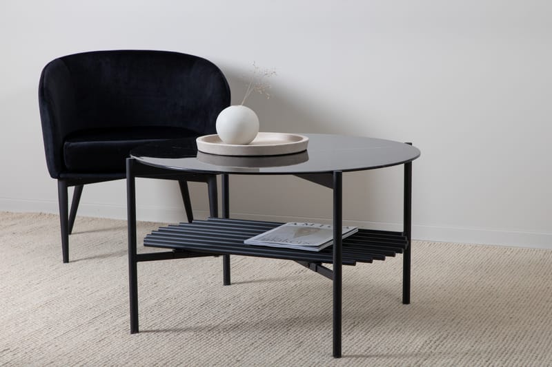 Von Staf Sofabord 80 cm Rundt - Svart - Møbler - Bord - Sofabord