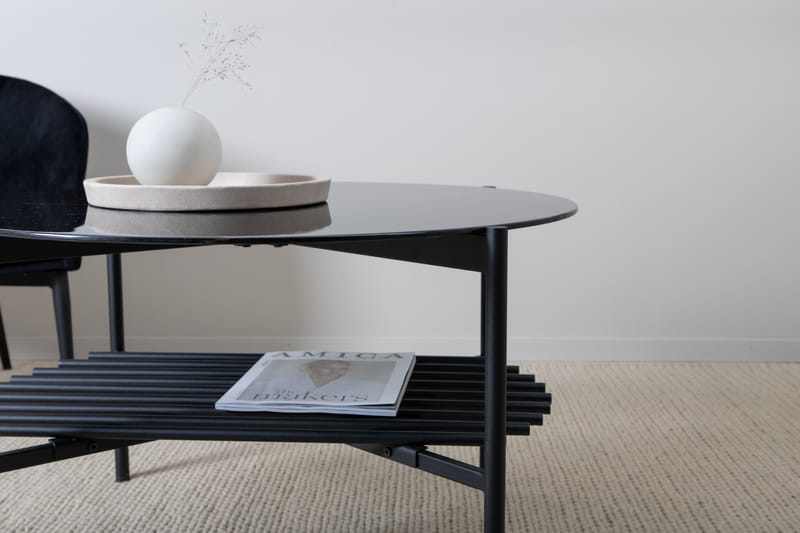 Von Staf Sofabord 80 cm Rundt - Svart - Møbler - Bord - Sofabord