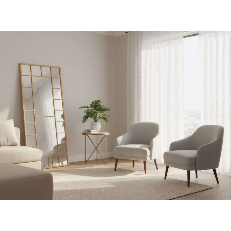 Vornas Gulvspeil 80 x 180 cm - Gull - Innredning - Speil - Gulvspeil