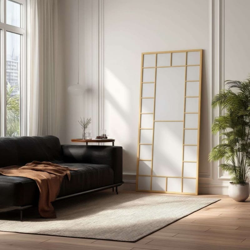 Vornas Gulvspeil 80 x 180 cm - Gull - Innredning - Speil - Gulvspeil