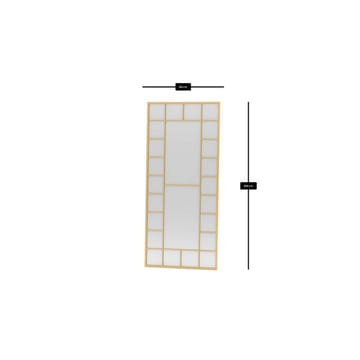 Vornas Gulvspeil 80 x 180 cm - Gull - Innredning - Speil - Gulvspeil