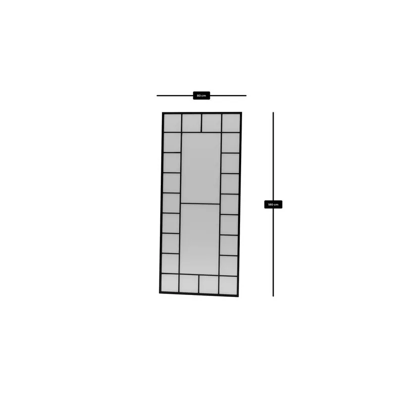 Vornas Gulvspeil 80 x 180 cm - Svart - Innredning - Speil - Gulvspeil
