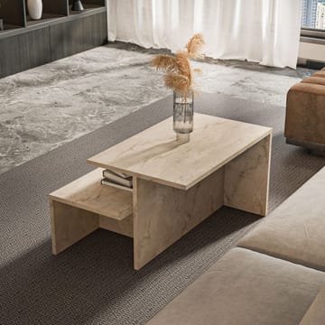 Vumira Sett med bord 2 deler 72 cm - Travertin - Møbler - Bord - Sofabord - Kistebord