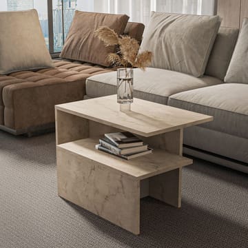 Vumira Sett med bord 2 deler 72 cm - Travertin - Møbler - Bord - Sofabord - Kistebord