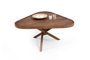 Sofabord Wallxpert Oscar Ucgen (95 x 48 x 95 cm) valnøtt - Valnøtt - Møbler - Bord - Sofabord