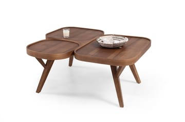 Sofabord Wallxpert Sofya (102 x 44 x 92 cm) Valnøtt - Valnøtt - Møbler - Bord - Sofabord