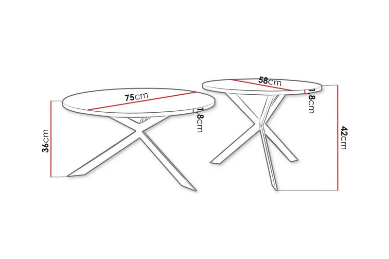 Wardner Sofabord - Svart - Møbler - Bord - Sofabord