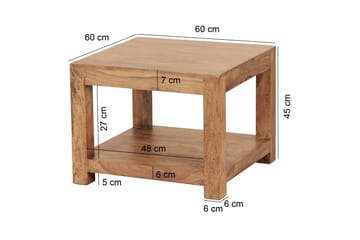 Wattenberg Sofabord 60 cm med Oppbevaringshylle - Akacia - Møbler - Bord - Sofabord