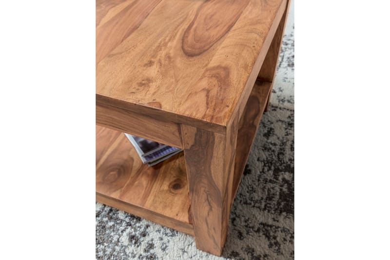 Wattenberg Sofabord 60 cm med Oppbevaringshylle - Akacia - Møbler - Bord - Sofabord
