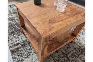 Wattenberg Sofabord 60 cm med Oppbevaringshylle - Akacia - Møbler - Bord - Sofabord