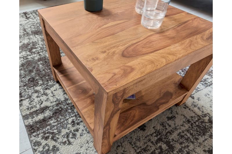 Wattenberg Sofabord 60 cm med Oppbevaringshylle - Akacia - Møbler - Bord - Sofabord