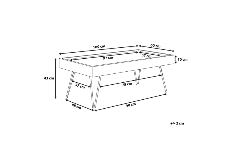Welton Sofabord 100 cm - Tre / Natur - Møbler - Bord - Sofabord