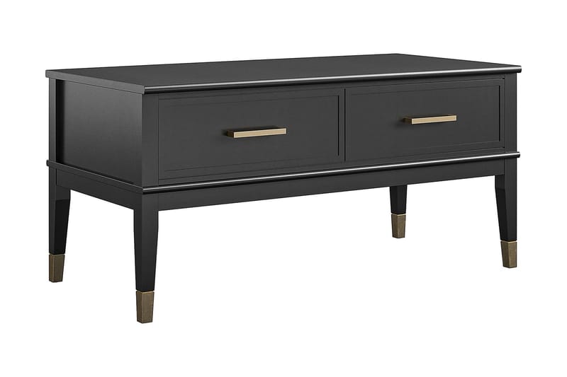 Westerleigh Sofabord 106 cm Hev- og Senkbart med Skuff Svart - CosmoLiving - Møbler - Bord - Sofabord