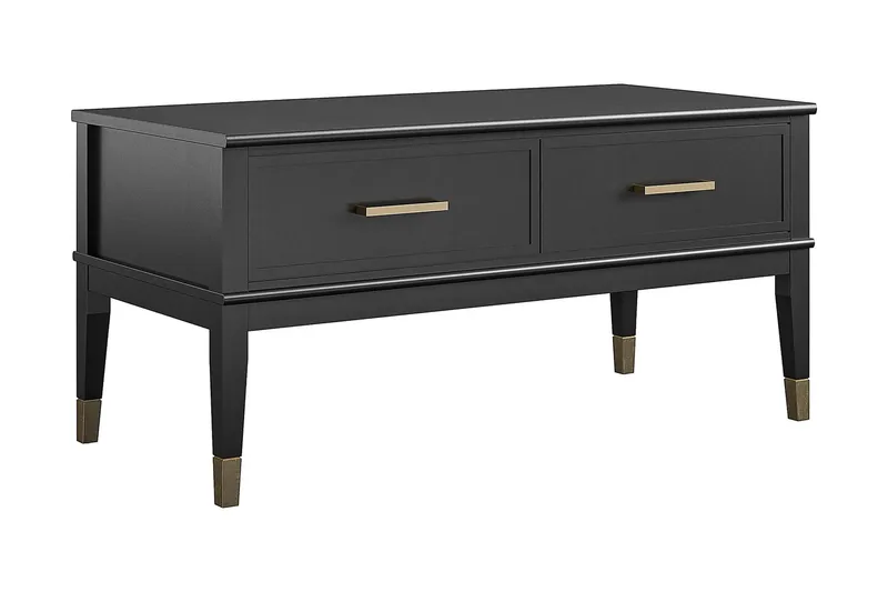 Westerleigh Sofabord 106 cm Hev- og Senkbart med Skuff Svart - CosmoLiving - Møbler - Bord - Sofabord