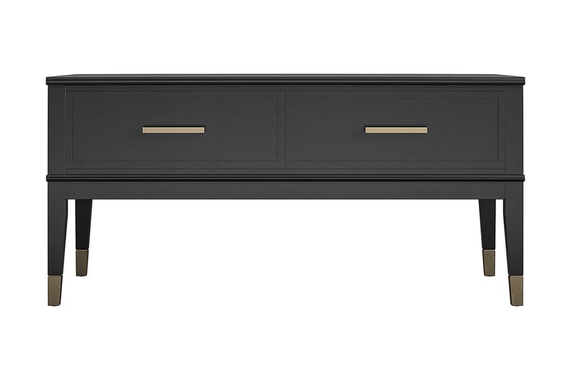 Westerleigh Sofabord 106 cm Hev- og Senkbart med Skuff Svart - CosmoLiving - Sofabord - Hev og senkbart sofabord