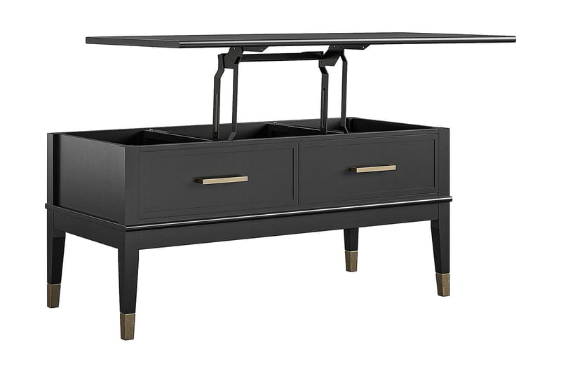 Westerleigh Sofabord 106 cm Hev- og Senkbart med Skuff Svart - CosmoLiving - Møbler - Bord - Sofabord