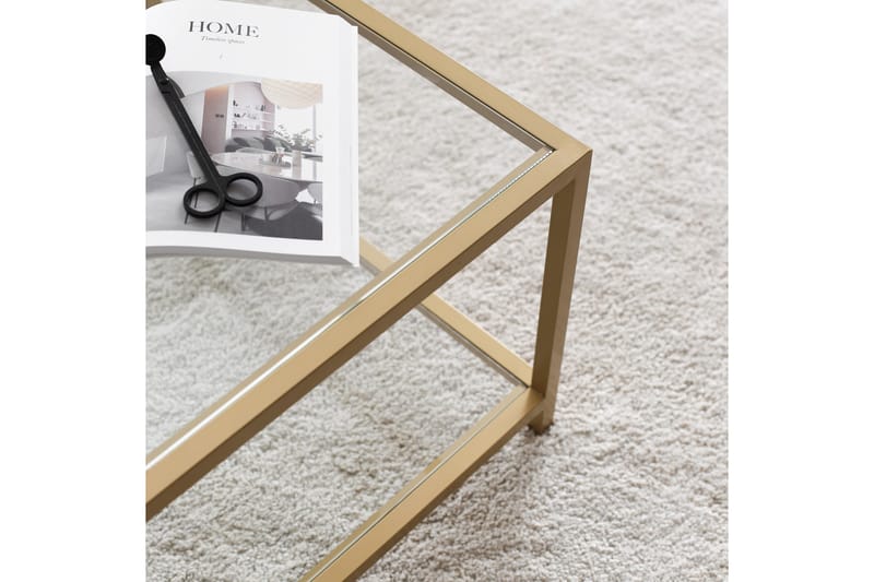 Wickaren Sofabord 90 cm - Gull - Møbler - Bord - Sofabord