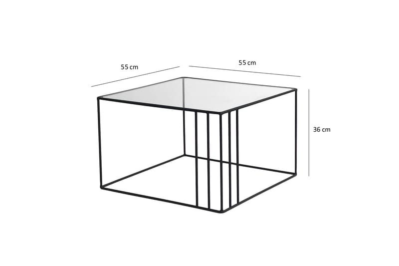 Wijkan Sofabord 55 cm - Svart - Sofabord