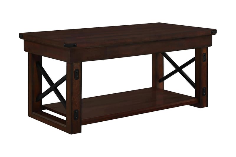 Wildwood Sofabord 112 cm med Oppbevaringshylle Espresso - Dorel Home - Møbler - Bord - Sofabord