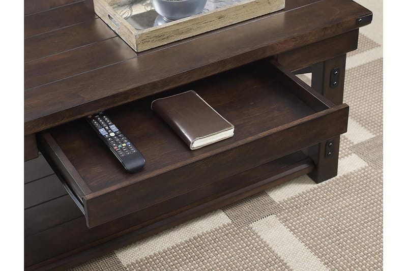 Wildwood Sofabord 112 cm med Oppbevaringshylle Espresso - Dorel Home - Møbler - Bord - Sofabord