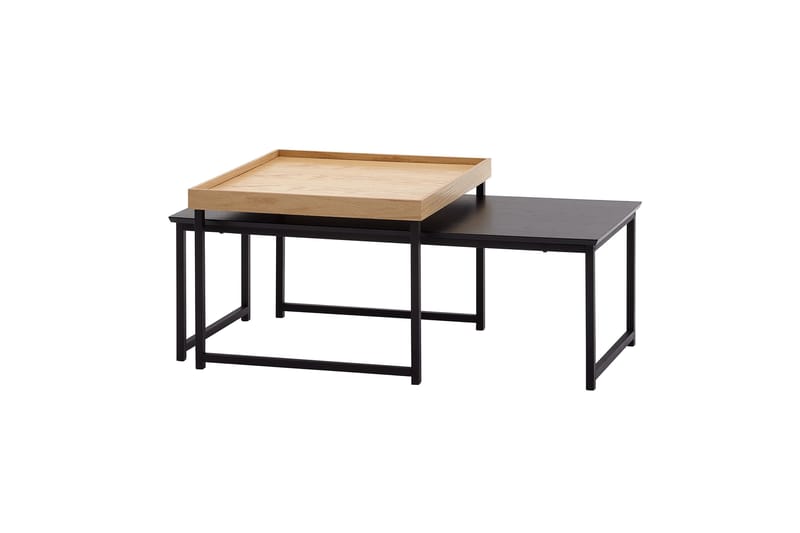 Wilhem Settbord 110 cm Firkantet - Natur - Sofabord - Settbord