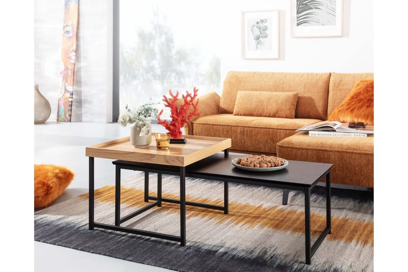 Wilhem Settbord 110 cm Firkantet - Natur - Møbler - Bord - Sofabord