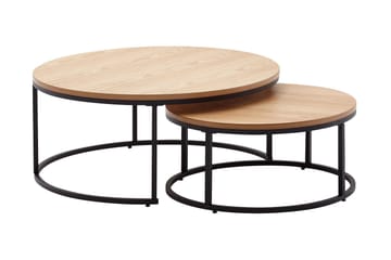 Wilhem Settbord 80 cm Rund - Natur - Møbler - Bord - Sofabord