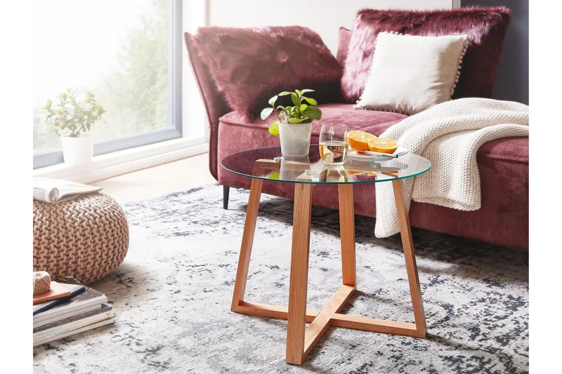 Wilhem Sofabord 58 cm Rundt - Natur - Møbler - Bord - Sofabord