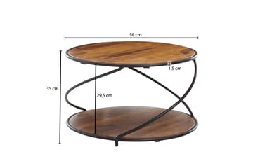 Wilhem Sofabord 58 cm Rundt - Natur - Møbler - Bord - Sofabord