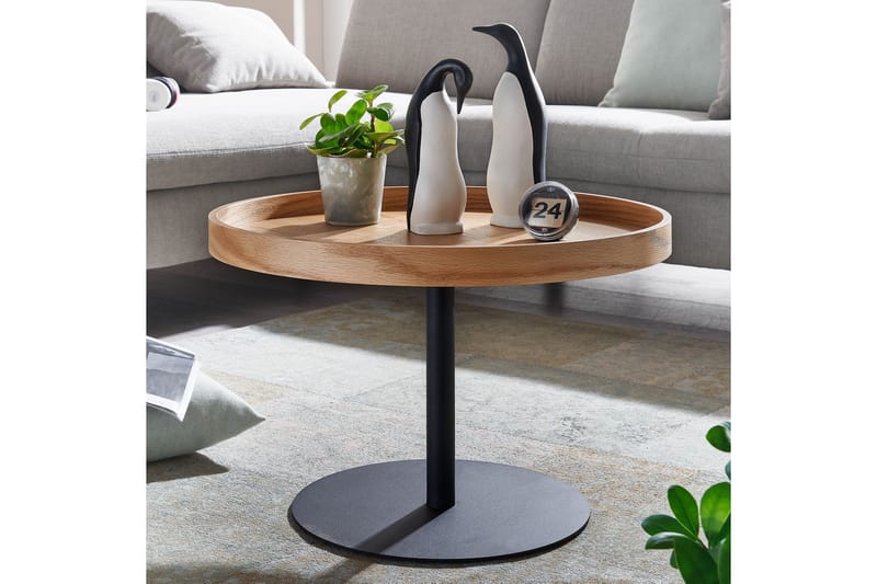 Wilhem Sofabord 61 cm Rundt - Natur - Møbler - Bord - Sofabord