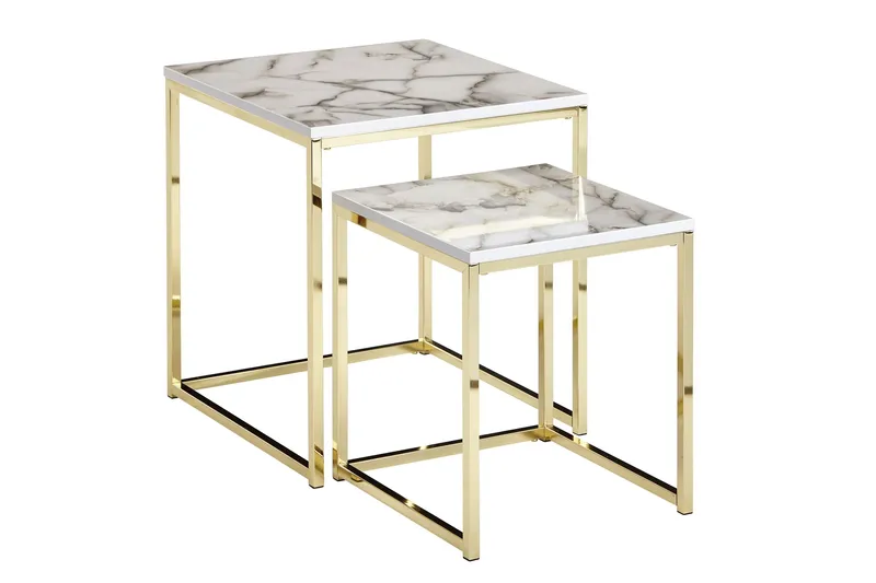 Willowdale Settbord 45 cm, Hvit / grå / gull