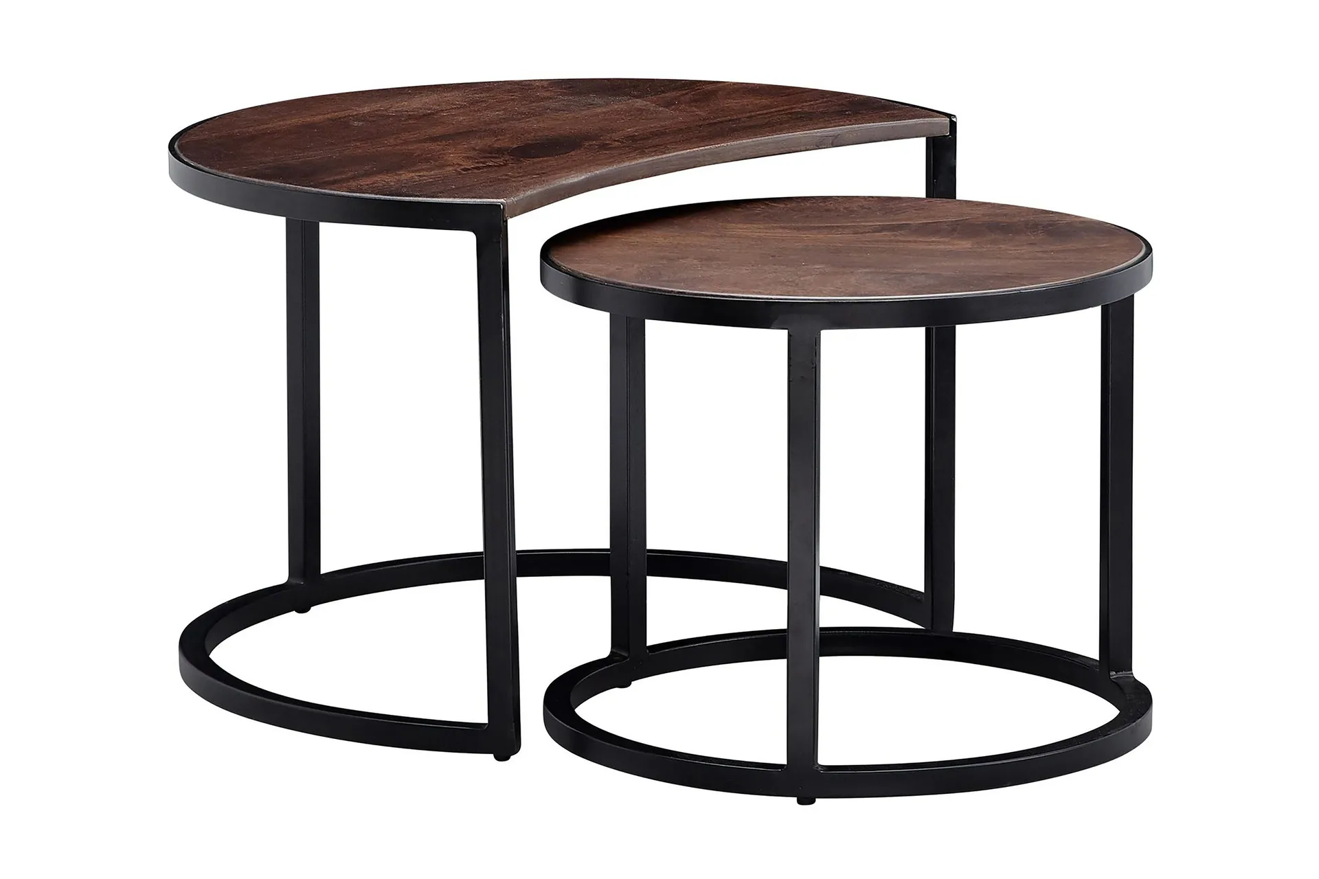 Willowdale Settbord 60 cm Rundt - Teak/Svart