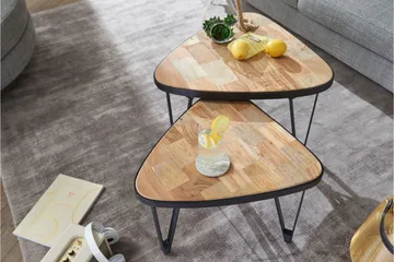 Willowdale Settbord 60 cm Trekantet - Brun / Svart - Møbler - Bord - Sofabord