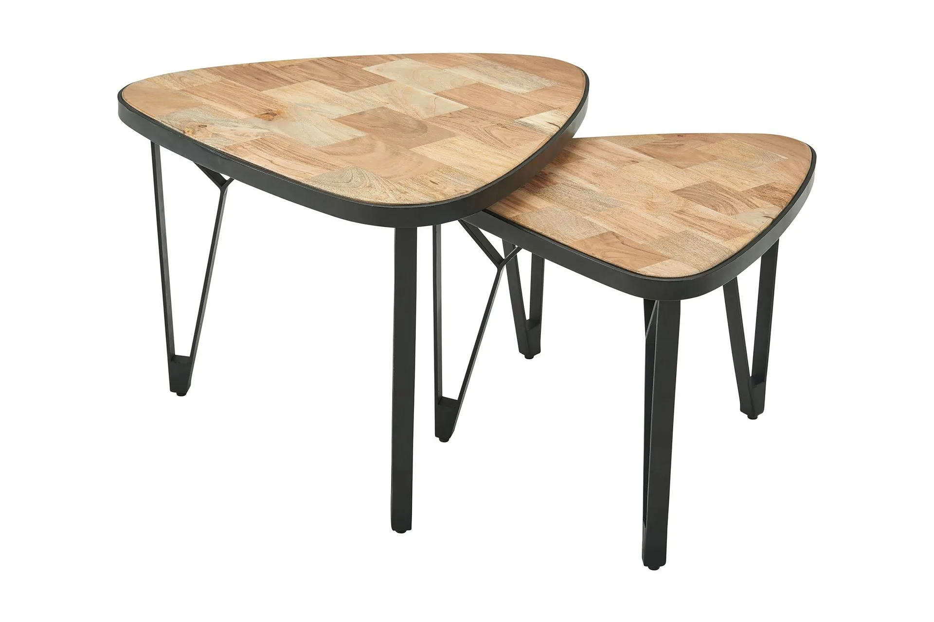 Willowdale Settbord 60 cm Trekantet - Brun / Svart