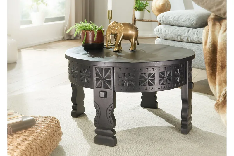 Willowdale Sofabord 60 cm Rundt - Svart - Møbler - Bord - Sofabord