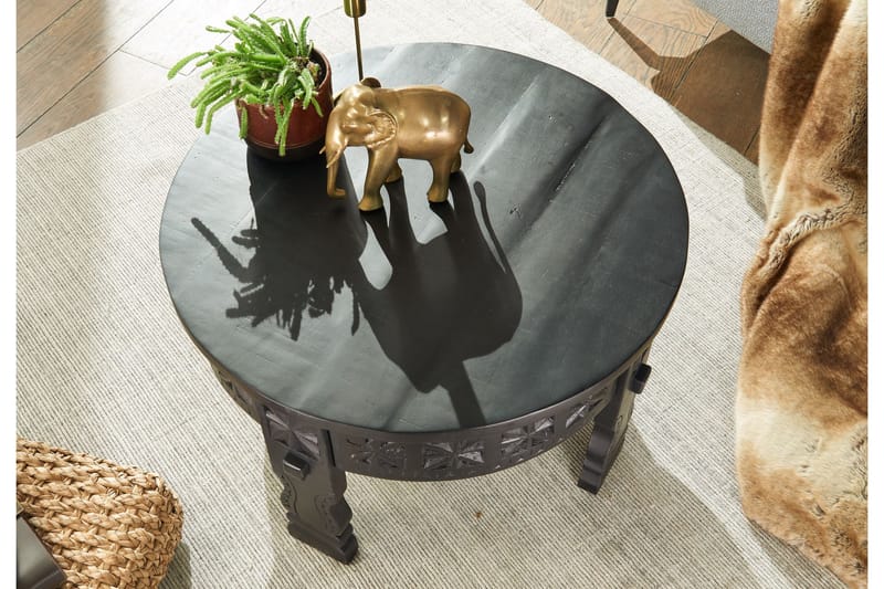 Willowdale Sofabord 60 cm Rundt - Svart - Møbler - Bord - Sofabord